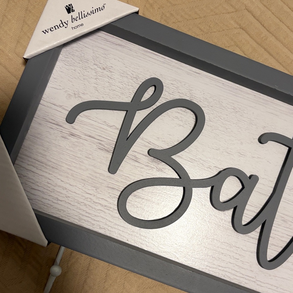 Bath Decorative Sign - Picture 2 of 4